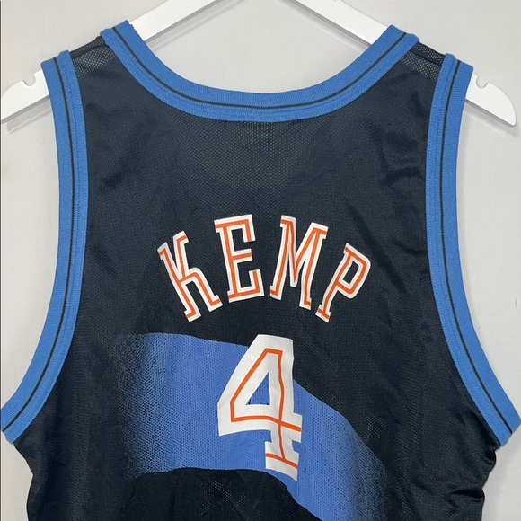 Vintage Cleveland Cavaliers Jersey Men 44 Black NBA Shawn Kemp Champion Cavs 90s - Picture 6 of 13